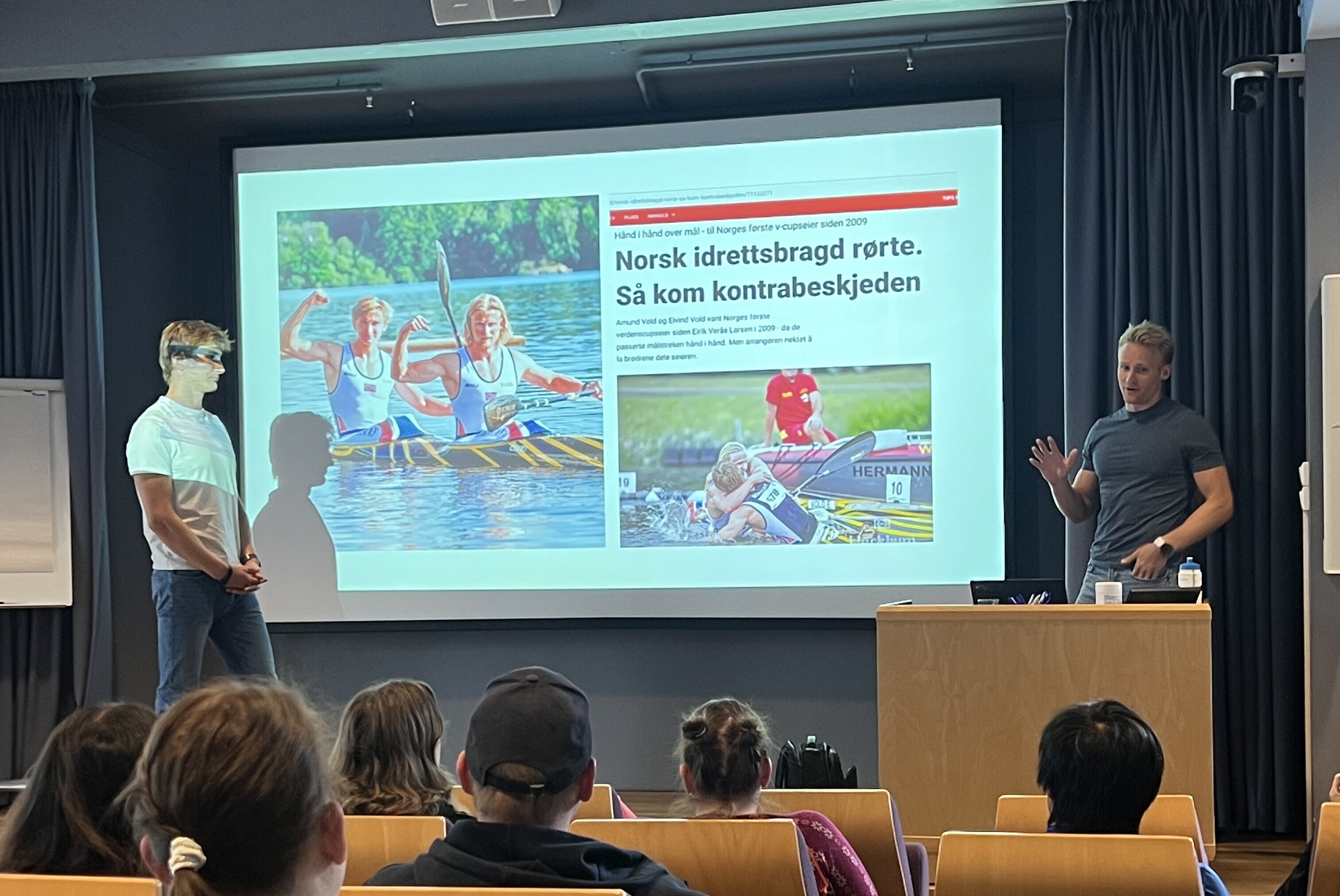 Eivind og Amund Volt holder foredrag