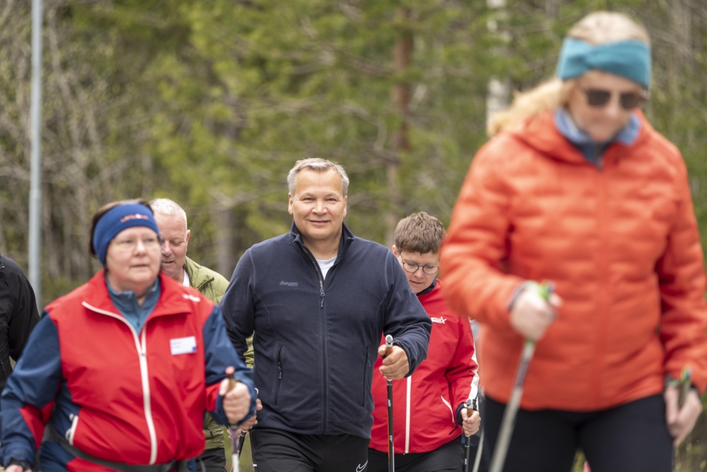 Stavgang med kursdeltakere